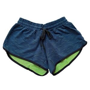 Women's Blue and Green Athletic Shorts Size S